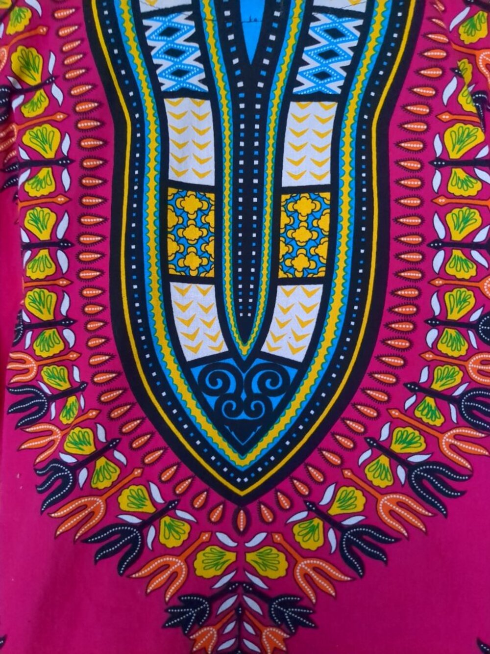 M 100% Cotton Colorful Short Sleeve Tunic with Two Pockets - Picture 10 of 13
